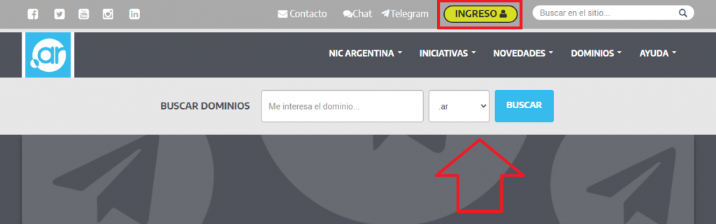 registrar dominio .com.ar en Nic Argentina