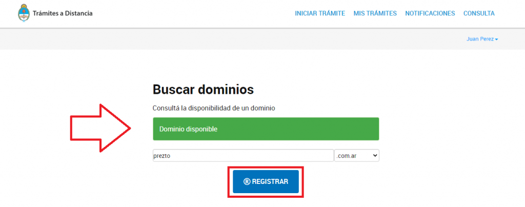 registrar dominio en nic argentina