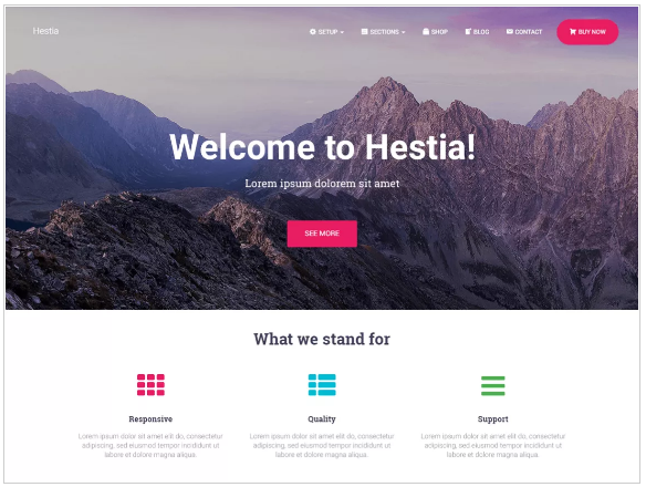 plantillas wordpress hestia