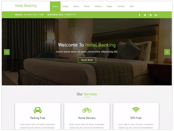 plantillas wordpress hotel booking