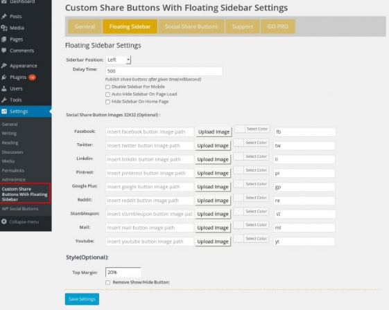 demo custom share buttons compartir wordpress
