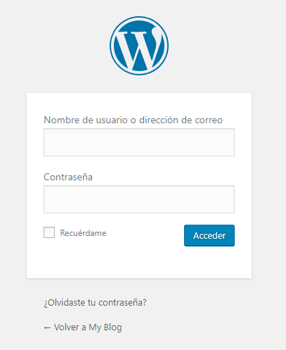 cambiar idioma wordpress login