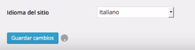 cambiar idioma worpress selector