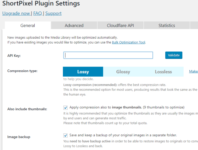 ShortPixel demo del optimizador de imagenes de wordpress