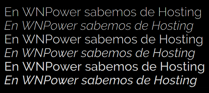 Google Fonts Raleway