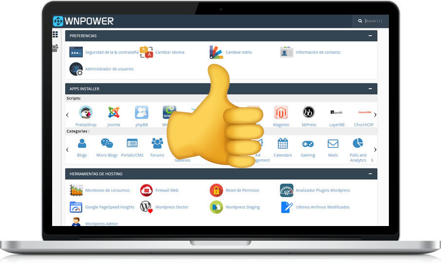 cpanel cambio de precio notebook ok