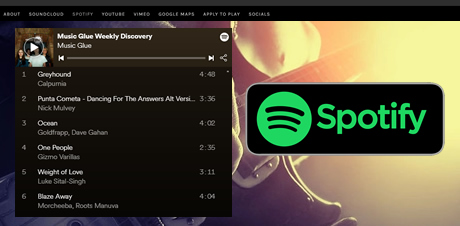 agregar lista spotify pagina web