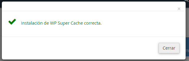 instalar plugin cache wordpress listo