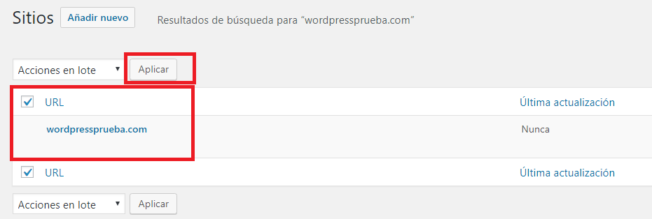 agregar sitio wordpress multisite