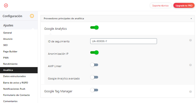 wordpress amp analytics