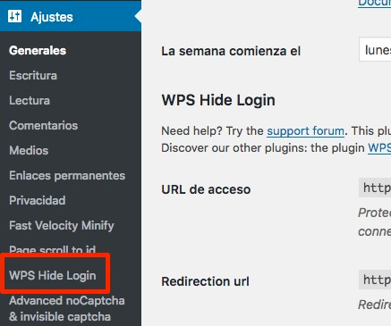 ocultar login wp admin wordpress pasos