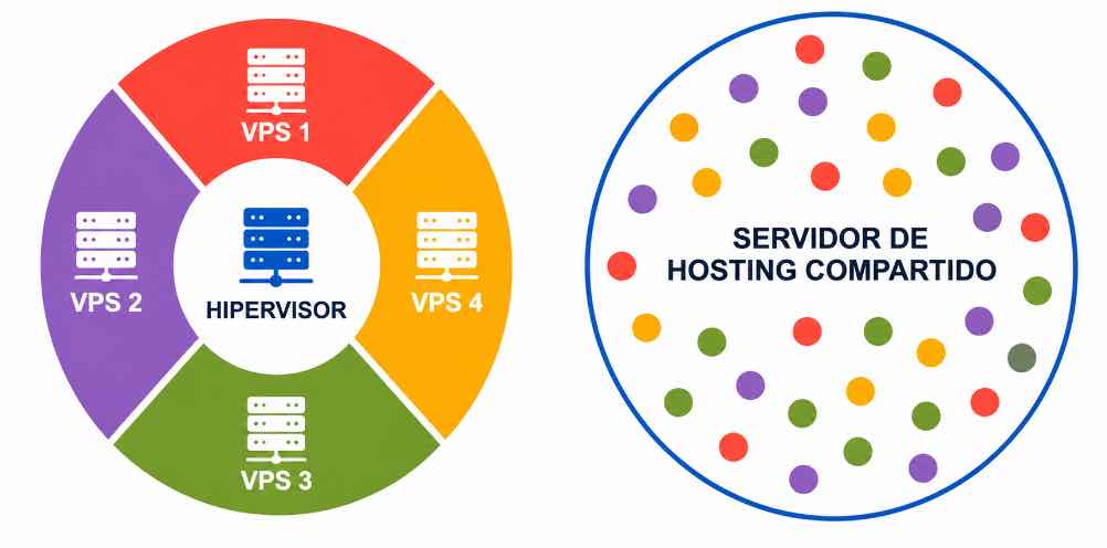 servidor VPS, Virtual Private Server, qué es un VPS y hosting web