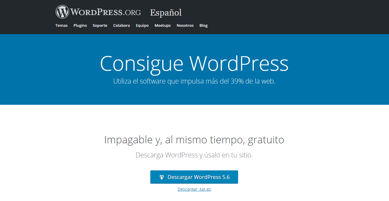 wordpress 5.6 cambios version