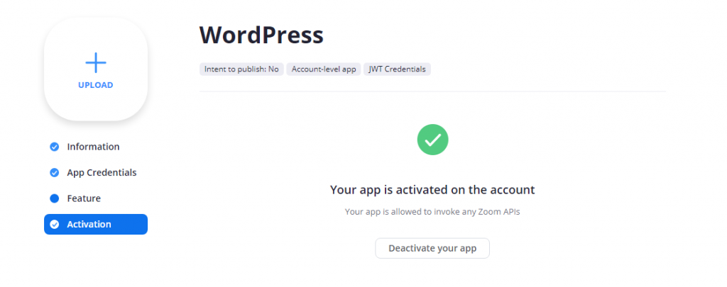 integrar instalar zoom wordpress continuar