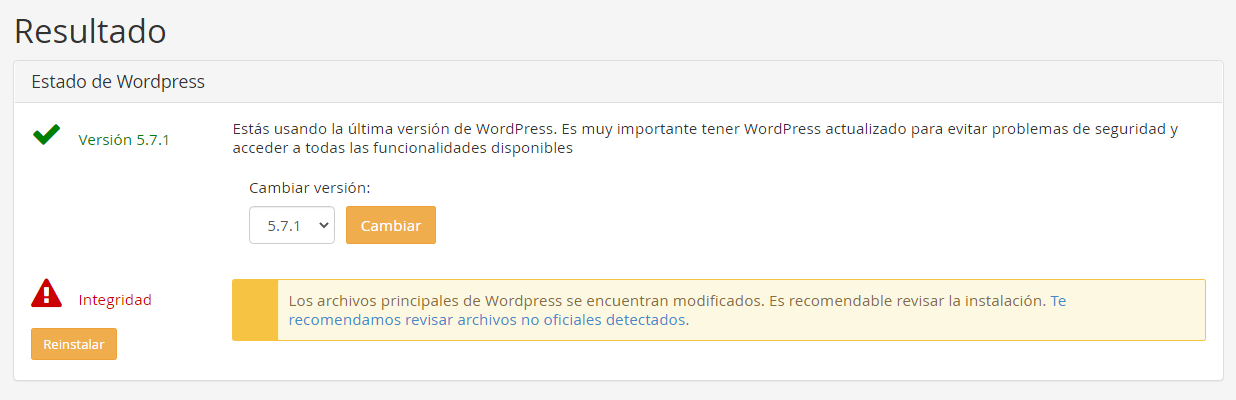 wordpress doctor reinstalar