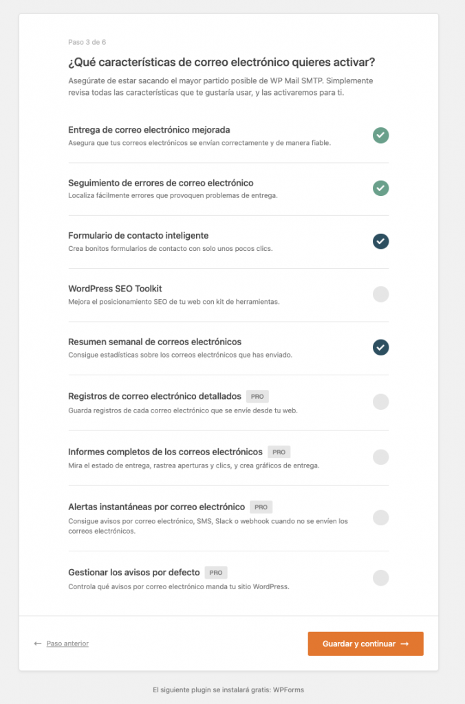 wp mail smtp para wordpress que no envia correos