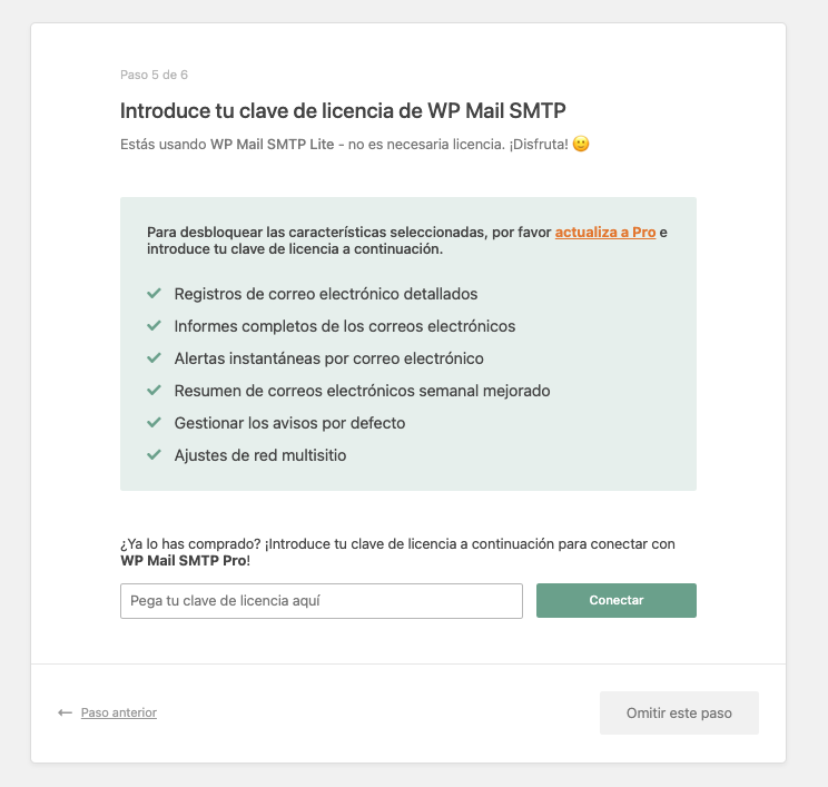 omitir paso wp mail smtp porque wordpress no entrega correos smtp