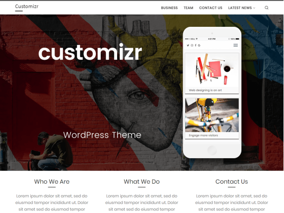 wordpress plantilla theme plantilla-wordpress-theme-2022-customizr