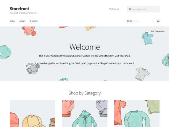 storefront theme wordpress 2022