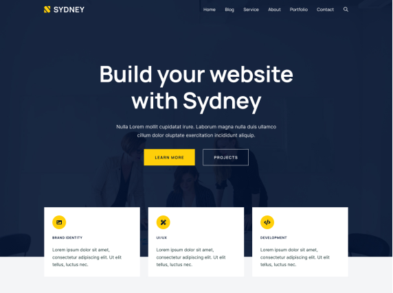 wordpress theme sydney