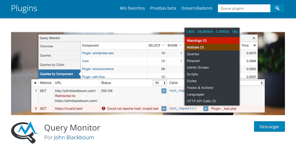 plugin query monitor wordpress