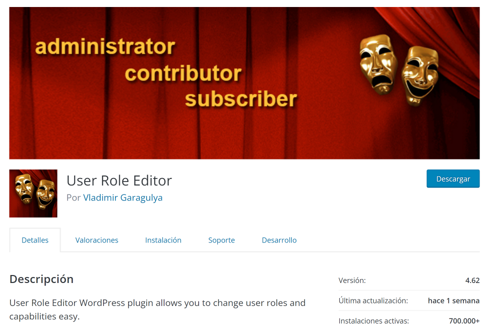 plugin wordpress crear rol o perfil personalizados permisos