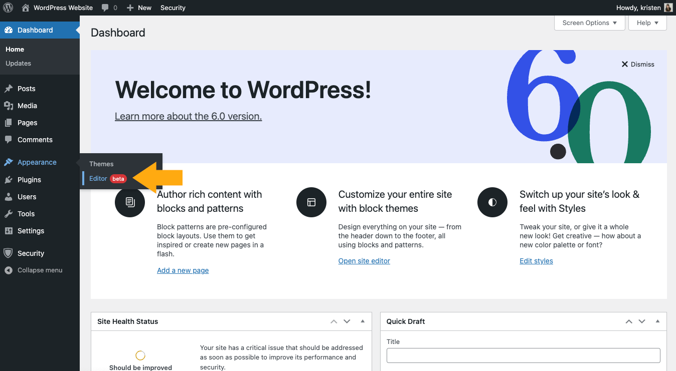 wordpress 6