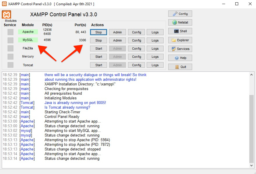 xampp wordpress local localhost apache