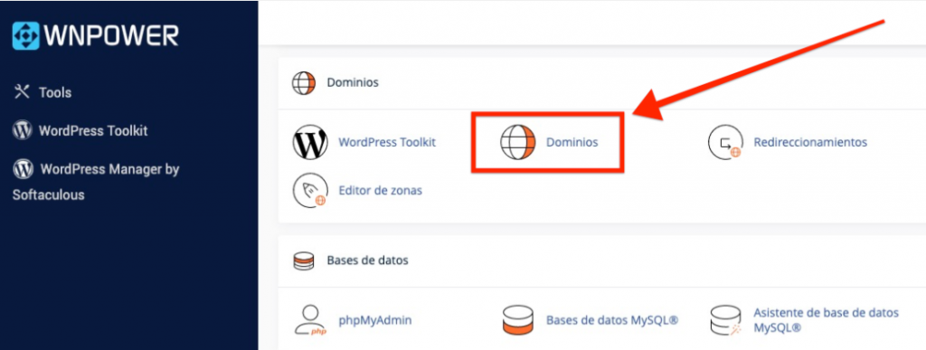 dominios adicionales cpanel