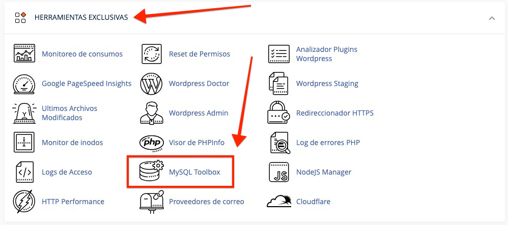 Herramientas Exclusivas MySQL
