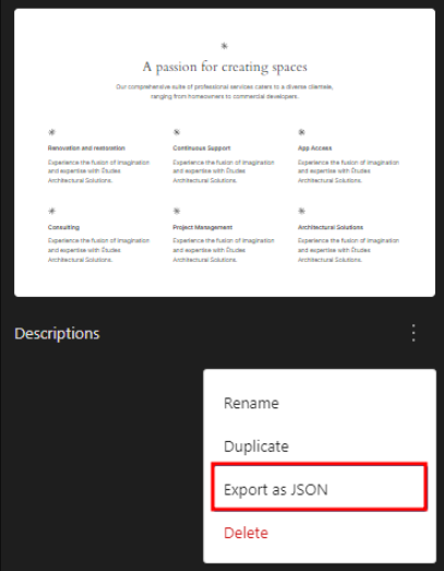 wordpress 6.4 importar y exportar patrones con json
