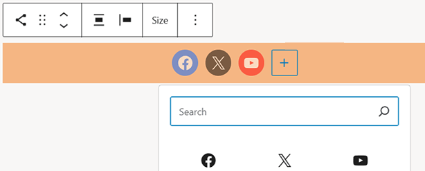 Botones de redes sociales WordPress 6.7