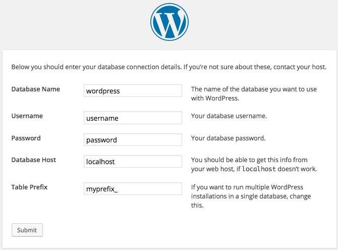 wp-config.php archivo de configuración de WordPress
