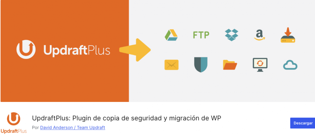 updraftplus mejor plugin de backup de wordpress 2025