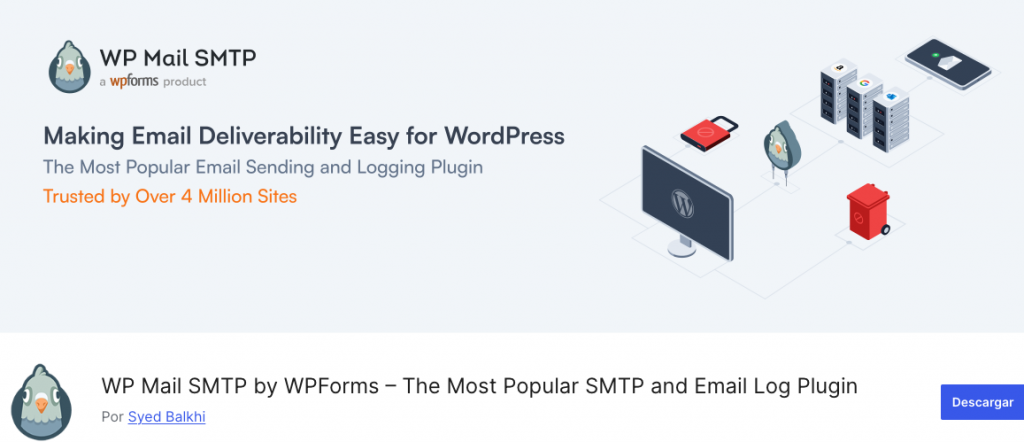 mejor plugin para smtp wp mail smtp