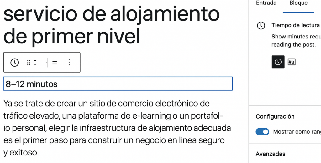 Novedades de WordPress 6.9 tiempo de lectura Novedades de WordPress 6.9 tiempo de lectura