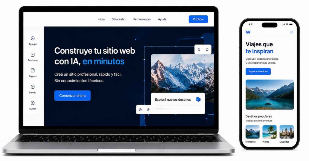 Constructor web con ia hosting dominio