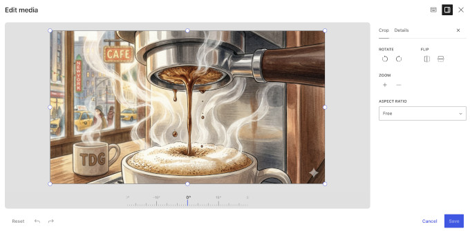 El nuevo editor de imágenes de WordPress 7.1