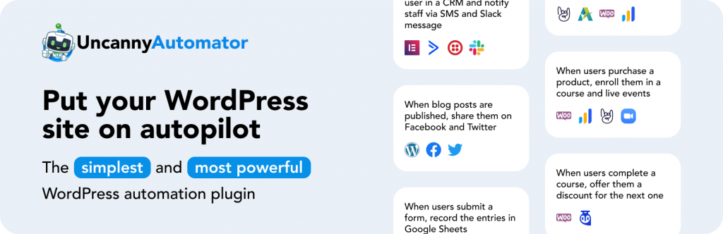 Uncanny Automation plugin para IA de WordPress