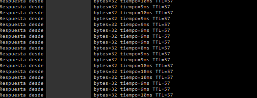 Ping a un servidor de hosting en argentina