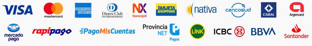 Medios de pago disponibles para contratar Hosting Argentina en WNPower