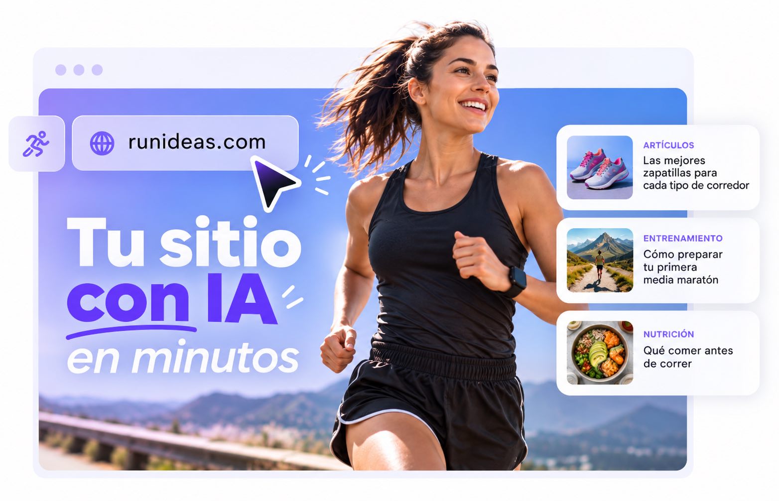 Ejemplo de un sitio web creado con inteligencia artificial y alojado en un plan de Web Hosting de WNPower.